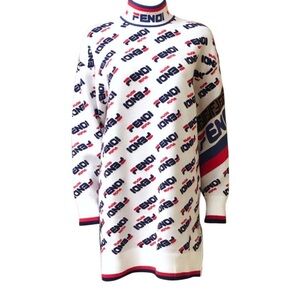 Fendi Logo Sweater Dress